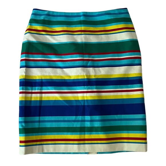 Talbots Petite Striped Pencil Skirt - Picture 2 of 6